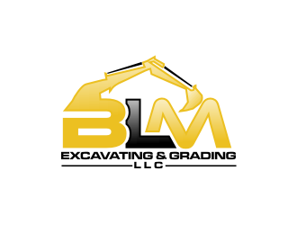 BLM Excavating & Grading LLC logo design by BintangDesign