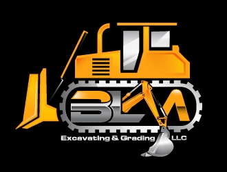 BLM Excavating & Grading LLC logo design by Suvendu