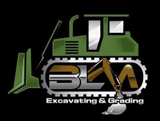 BLM Excavating & Grading LLC logo design by Suvendu