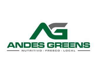 Company name: ANDES GREENS . Slogan: Nutritivo - Fresco - Local logo design by p0peye