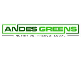 Company name: ANDES GREENS . Slogan: Nutritivo - Fresco - Local logo design by p0peye