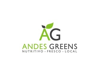 Company name: ANDES GREENS . Slogan: Nutritivo - Fresco - Local logo design by bricton