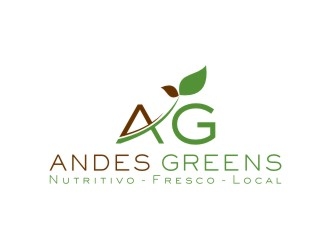 Company name: ANDES GREENS . Slogan: Nutritivo - Fresco - Local logo design by bricton