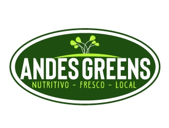 Company name: ANDES GREENS . Slogan: Nutritivo - Fresco - Local logo design by AamirKhan