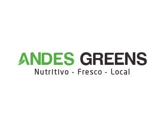 Company name: ANDES GREENS . Slogan: Nutritivo - Fresco - Local logo design by gilkkj