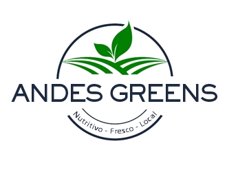 Company name: ANDES GREENS . Slogan: Nutritivo - Fresco - Local logo design by gilkkj