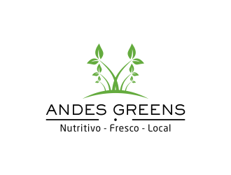 Company name: ANDES GREENS . Slogan: Nutritivo - Fresco - Local logo design by salis17