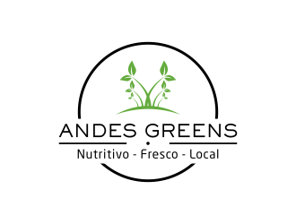 Company name: ANDES GREENS . Slogan: Nutritivo - Fresco - Local logo design by salis17