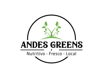 Company name: ANDES GREENS . Slogan: Nutritivo - Fresco - Local logo design by salis17