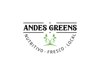 Company name: ANDES GREENS . Slogan: Nutritivo - Fresco - Local logo design by salis17