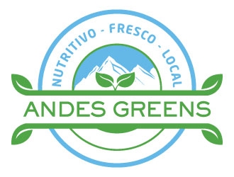 Company name: ANDES GREENS . Slogan: Nutritivo - Fresco - Local logo design by Suvendu