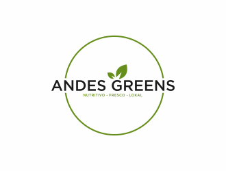 Company name: ANDES GREENS . Slogan: Nutritivo - Fresco - Local logo design by Diponegoro_