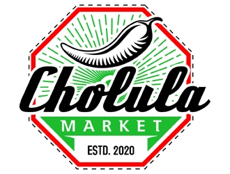 Cholula Market logo design by MAXR