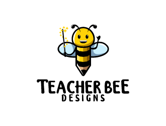 Teacher Bee Designs logo design by Fajar Faqih Ainun Najib