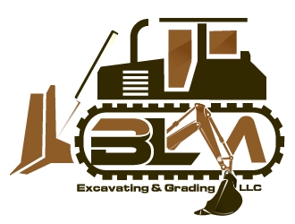 BLM Excavating & Grading LLC logo design by Suvendu