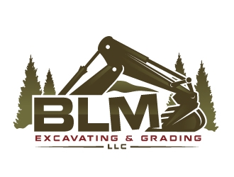 BLM Excavating & Grading LLC logo design by Suvendu