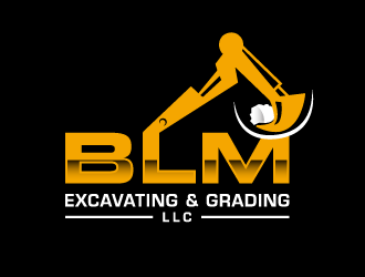 BLM Excavating & Grading LLC logo design by akilis13