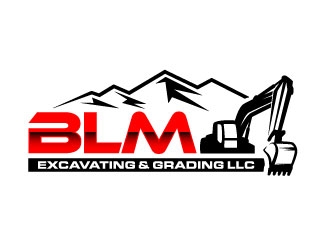 BLM Excavating & Grading LLC logo design by daywalker