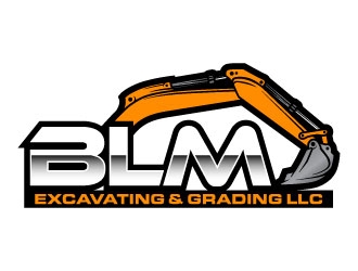 BLM Excavating & Grading LLC logo design by daywalker