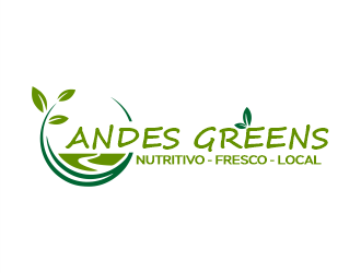 Company name: ANDES GREENS . Slogan: Nutritivo - Fresco - Local logo design by Gwerth