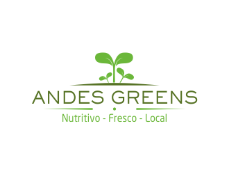 Company name: ANDES GREENS . Slogan: Nutritivo - Fresco - Local logo design by qqdesigns