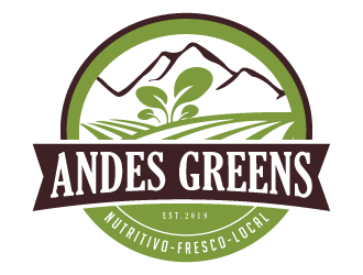 Company name: ANDES GREENS . Slogan: Nutritivo - Fresco - Local logo design by akilis13