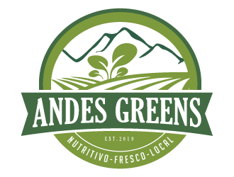 Company name: ANDES GREENS . Slogan: Nutritivo - Fresco - Local logo design by akilis13