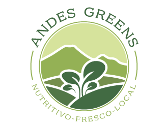 Company name: ANDES GREENS . Slogan: Nutritivo - Fresco - Local logo design by akilis13