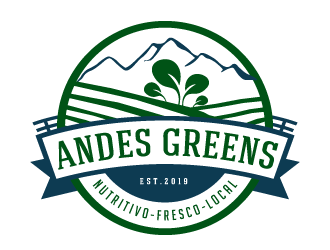 Company name: ANDES GREENS . Slogan: Nutritivo - Fresco - Local logo design by akilis13