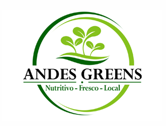 Company name: ANDES GREENS . Slogan: Nutritivo - Fresco - Local logo design by ingepro