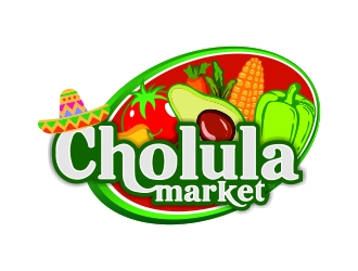 Cholula Market logo design by rizuki