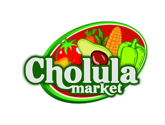 Cholula Market logo design by rizuki