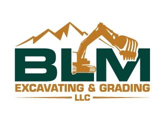 BLM Excavating & Grading LLC logo design by jaize