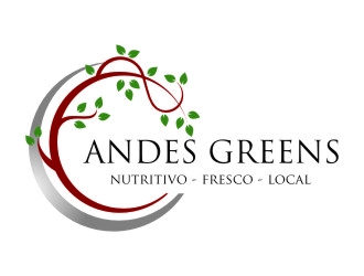 Company name: ANDES GREENS . Slogan: Nutritivo - Fresco - Local logo design by jetzu