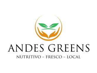 Company name: ANDES GREENS . Slogan: Nutritivo - Fresco - Local logo design by jetzu