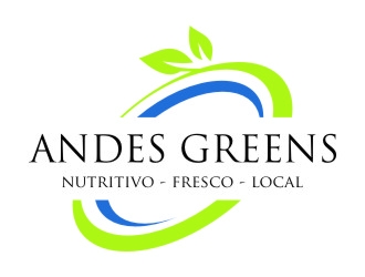 Company name: ANDES GREENS . Slogan: Nutritivo - Fresco - Local logo design by jetzu