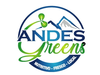 Company name: ANDES GREENS . Slogan: Nutritivo - Fresco - Local logo design by PMG