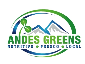 Company name: ANDES GREENS . Slogan: Nutritivo - Fresco - Local logo design by PMG