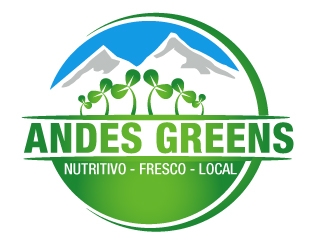 Company name: ANDES GREENS . Slogan: Nutritivo - Fresco - Local logo design by PMG