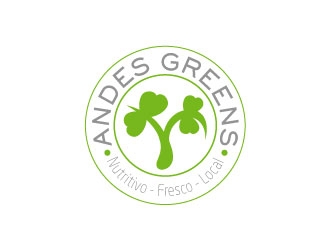 Company name: ANDES GREENS . Slogan: Nutritivo - Fresco - Local logo design by Soufiane