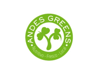 Company name: ANDES GREENS . Slogan: Nutritivo - Fresco - Local logo design by Soufiane