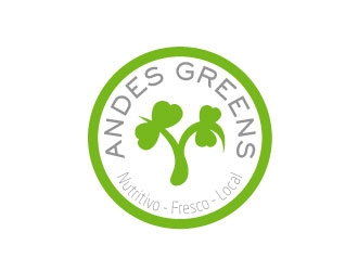 Company name: ANDES GREENS . Slogan: Nutritivo - Fresco - Local logo design by Soufiane