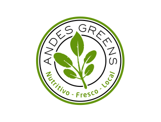 Company name: ANDES GREENS . Slogan: Nutritivo - Fresco - Local logo design by meliodas