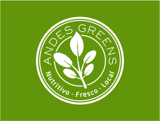 Company name: ANDES GREENS . Slogan: Nutritivo - Fresco - Local logo design by meliodas