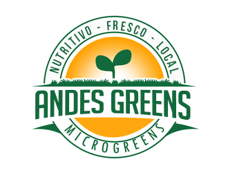 Company name: ANDES GREENS . Slogan: Nutritivo - Fresco - Local logo design by kunejo