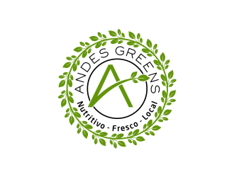 Company name: ANDES GREENS . Slogan: Nutritivo - Fresco - Local logo design by meliodas