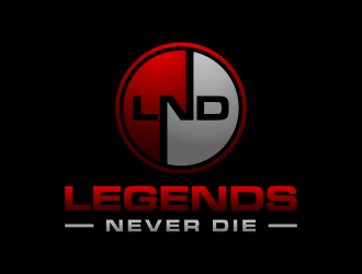 Legends Never Die logo design by p0peye