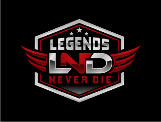 Legends Never Die logo design by BintangDesign