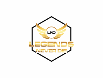 Legends Never Die logo design by luckyprasetyo