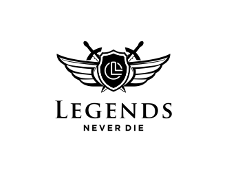 Legends Never Die logo design by dhika